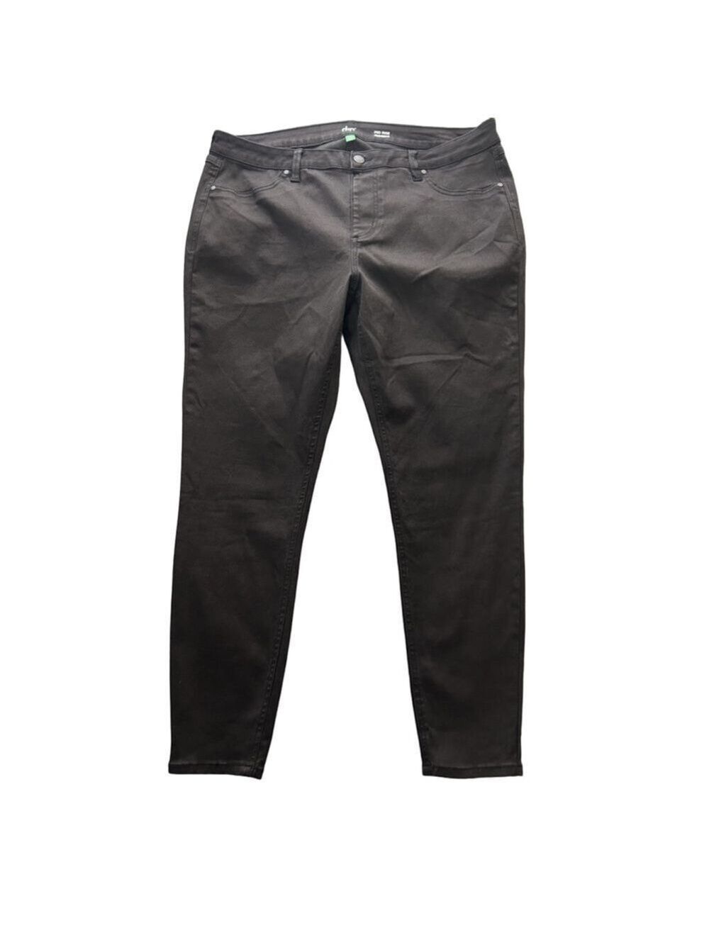 Dip Black Mid Rise Jeggings 20W Stretch Skinny Denim Pants